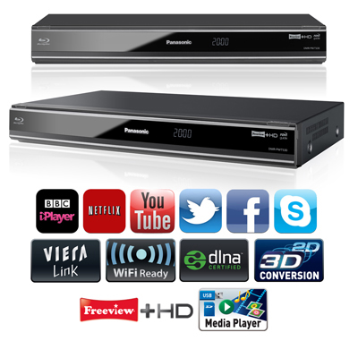 Multiregion Panasonic DMR-PWT530 Blu-Ray 3D DVD 500GB HDD Recorder